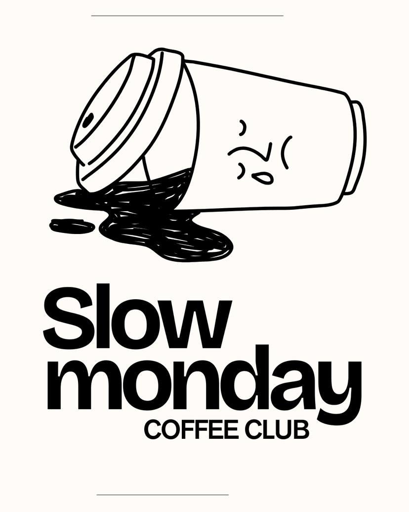 AI-generated event poster for a coffee club